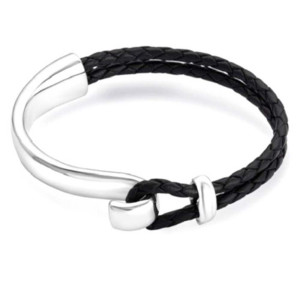 Twin leather bracelet