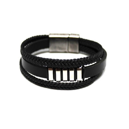  leather black bracelet